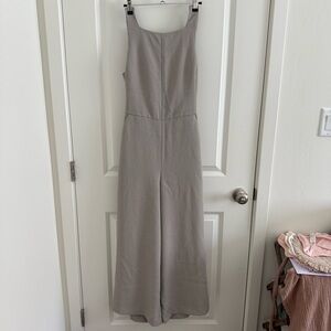 Aritzia Wilfred Square-Neck Jumpsuit - Gray (8)